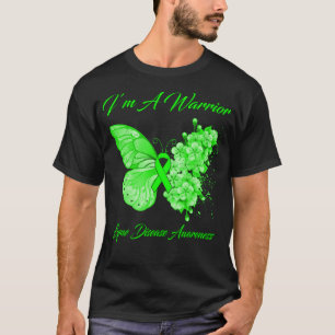 Butterfly I'm a Warrior Lyme Disease Awareness T-shirt