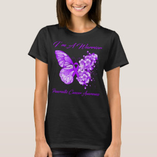 Butterfly I'm a Warrior Pancreatic Cancer Awarenes T-shirt