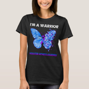 Butterfly I'm a Warrior Rheumatoid Artritis T-shirt