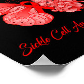 Butterfly I'm a Warrior Sickle Cell Anemia Awarene Poster (Hoek)