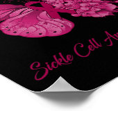 Butterfly I'm a Warrior Sickle Cell Anemia Awarene Poster (Hoek)