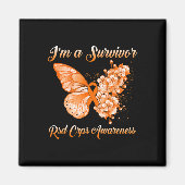 Butterfly I'm Survivor RSD CRPS Awareness Magneet (Voorkant)