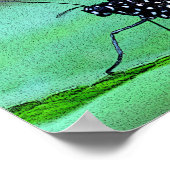 Butterfly in Aqua Poster (Hoek)