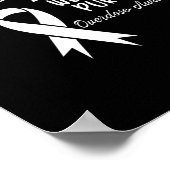 Butterfly In augustus Draag we Paarse overdosis AW Poster (Hoek)