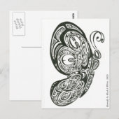 Butterfly in Black & White, 2009 Briefkaart (Voorkant / Achterkant)