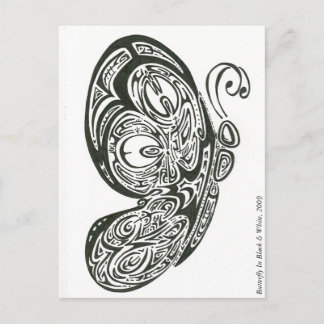 Butterfly in Black & White, 2009 Briefkaart