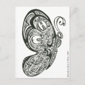 Butterfly in Black & White, 2009 Briefkaart (Voorkant)