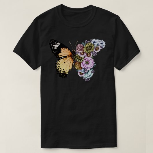Butterfly in Bloom T-shirt (Design voorkant)