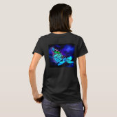 Butterfly in Blue Light T-Shirt (Achterkant volledig)