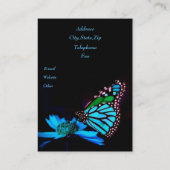 Butterfly in Blue Light - Verticaal Visitekaartje (Achterkant)