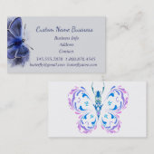 Butterfly in Blue Shop Store Business Visitekaartje (Voorkant / Achterkant)