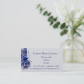 Butterfly in Blue Shop Store Business Visitekaartje (Staand voorkant)