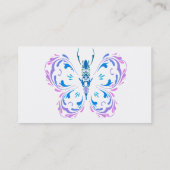 Butterfly in Blue Shop Store Business Visitekaartje (Achterkant)