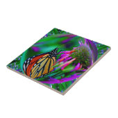 Butterfly in Bubble Natuur Abstracte Art Tile Tegeltje (Zijkant)