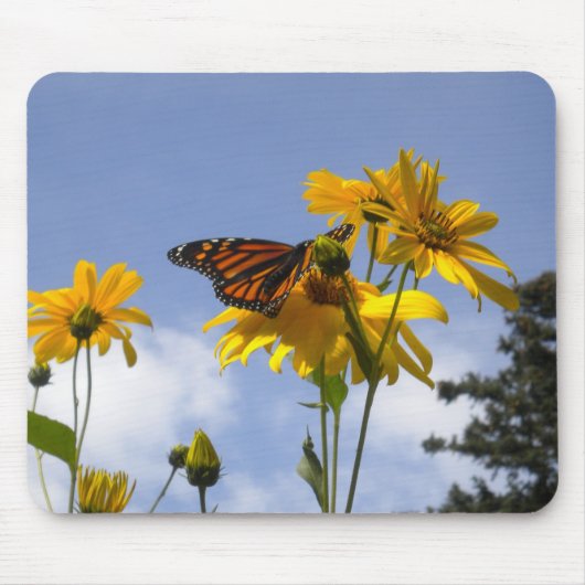 Butterfly in de lucht muismat (Voorkant)