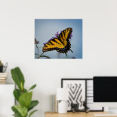 Butterfly in de lucht poster (Thuiskantoor)
