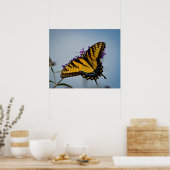Butterfly in de lucht poster (Keuken)