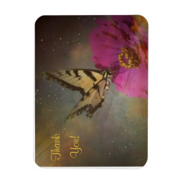 Butterfly in de tuin bedankt Magnet Magneet