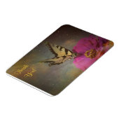 Butterfly in de tuin bedankt Magnet Magneet (Linkerzijde)