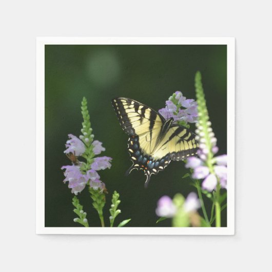 Butterfly in de tuin servetten (Voorkant)