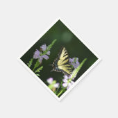 Butterfly in de tuin servetten (Hoek)
