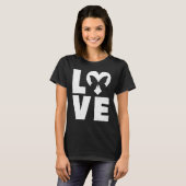 Butterfly in Heart Love T-shirt (Voorkant volledig)