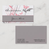 Butterfly in Honeysuckle Pink Visitekaartje (Voorkant / Achterkant)