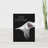 Butterfly in lily bedankt voor je medeleven kaart (Voorkant)