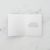 Butterfly in Peace Lily Sympathie Hartelijk dank Bedankkaart (Binnen)