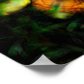 Butterfly in Radiance en Ggloed Edges Poster (Hoek)