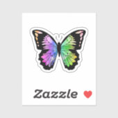 Butterfly in Rainbow Colours Sticker (Vel)