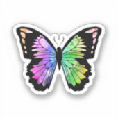 Butterfly in Rainbow Colours Sticker (Voorkant)