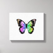 Butterfly in regenboogkleuren canvas afdruk (Voorkant)