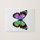 Butterfly in regenboogkleuren legpuzzel (Horizontaal)