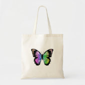 Butterfly in regenboogkleuren tote bag (Voorkant)