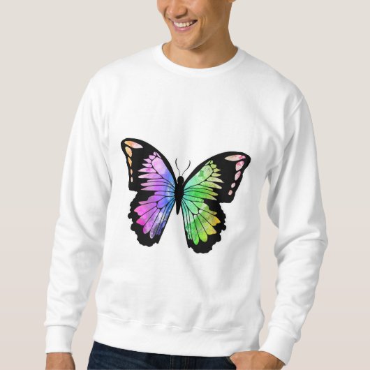 Butterfly in regenboogkleuren trui (Voorkant)