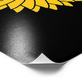 Butterfly in Sunflower Garden Foto Afdruk (Hoek)