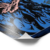 Butterfly in Tulps Photo Print Foto Afdruk (Hoek)