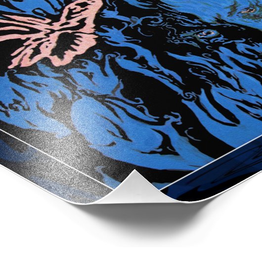 Butterfly in Tulps Photo Print Foto Afdruk (Hoek)