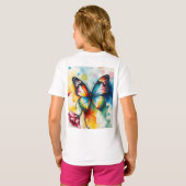 Butterfly Ink Customizable  T-shirt (Achterkant volledig)