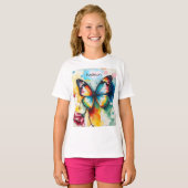 Butterfly Ink Customizable  T-shirt (Voorkant volledig)