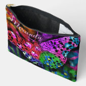 Butterfly Insect Abstracte Paarse Groen Roze Sinaa Etui (Open)