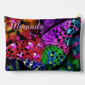 Butterfly Insect Abstracte Paarse Groen Roze Sinaa Etui (Achterkant)