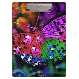 Butterfly Insect Abstracte Paarse Groen Roze Sinaa Klembord
