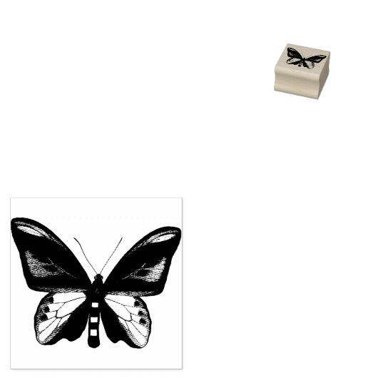 Butterfly Insect Bug Originele illustratie kunst Rubberstempel (Gestempeld)