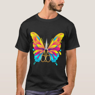 Butterfly Insect Fly Schaar Kapsel Barber Hai T-shirt