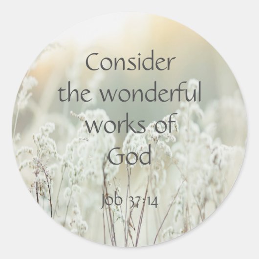 Butterfly Inspirational Quote Garden Flowers Class Ronde Sticker (Voorkant)