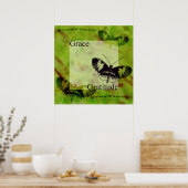 Butterfly Inspirations Grace and Gratitude Poster (Keuken)