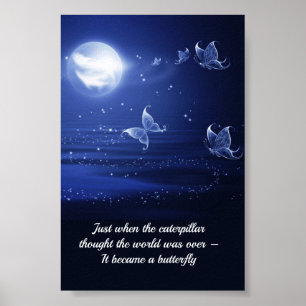 Butterfly Inspirerend Aanmoediging Citaat Poster