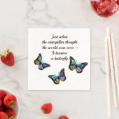 Butterfly Inspirerend Aanmoediging Citaat Servet (Insitu)